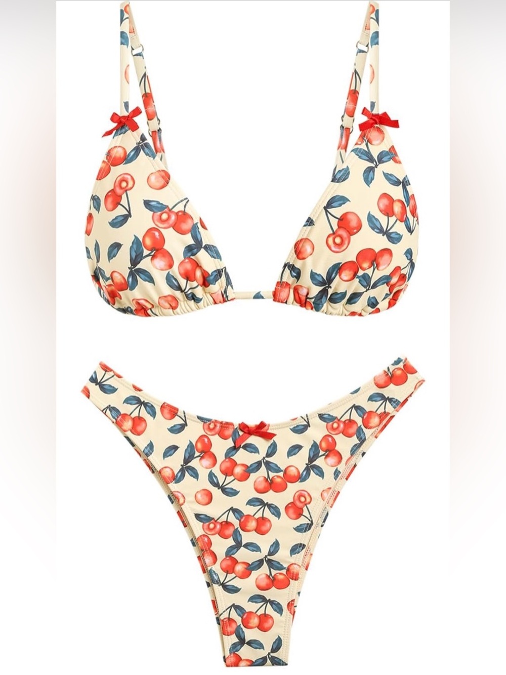 0157: Zaful Womens Bikini Sets Triangle Two Piece Swimsuit Gingham Bathing Suit